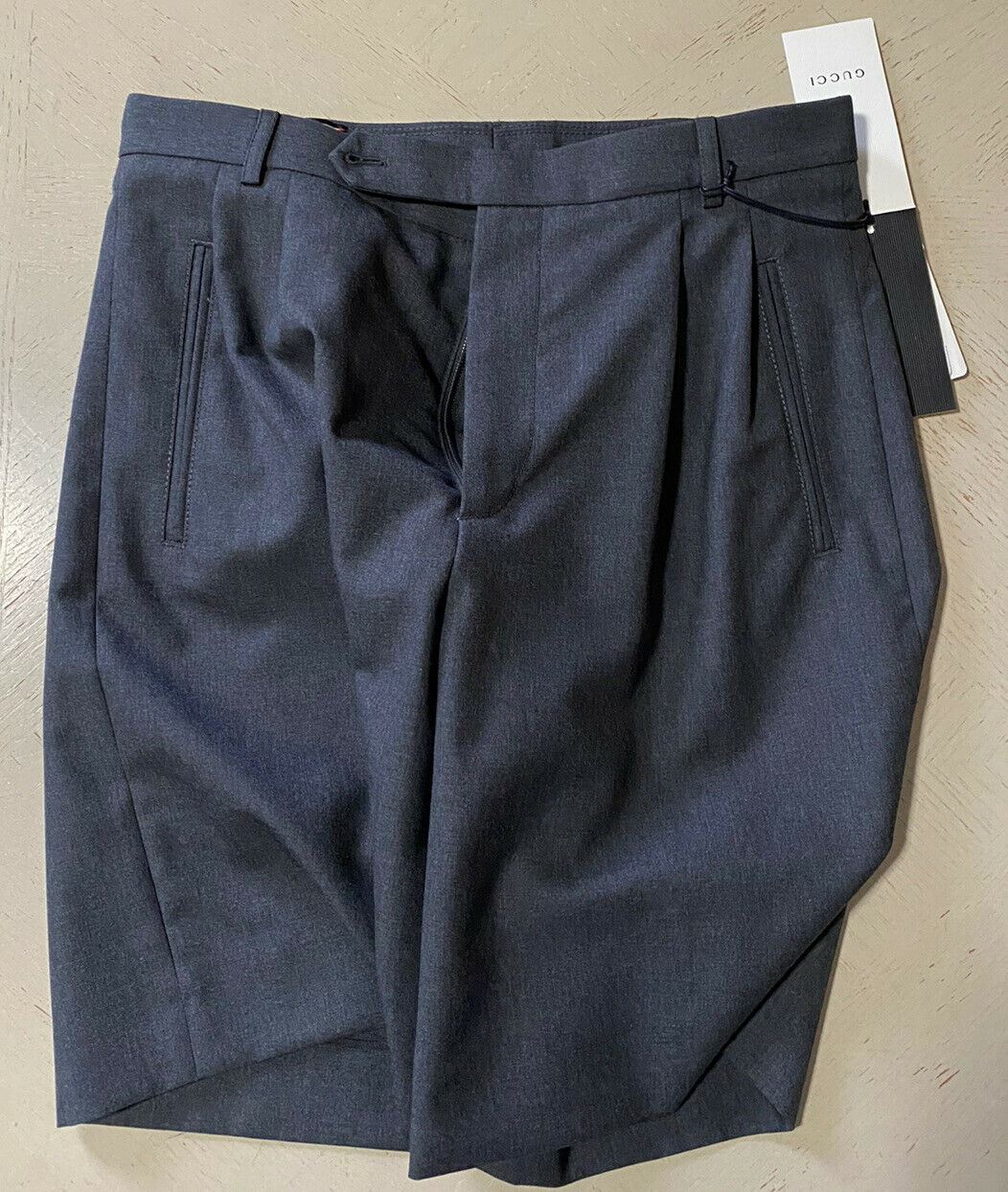 Мужские короткие брюки Gucci DK, серые, размер 30, США (46 ЕС), Италия, NWT 790 долларов США