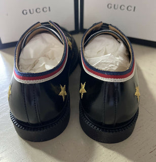 NIB Gucci Jungen Lederschuhe Schwarz Größe 32/1L US Alter 6,5