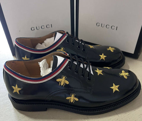 NIB Gucci Jungen Lederschuhe Schwarz Größe 32/1L US Alter 6,5