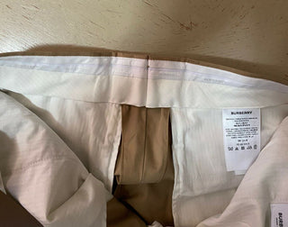 Neu mit Etikett: 630 $ Burberry Herrenhose Pale Coffee 34 US (50 Eu) Italien