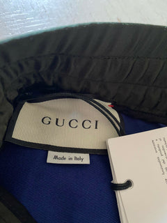 Neue 980 $ Gucci Herren Gucci Band Jegging Hose Blau 34 US (50 Eu) Hergestellt in Italien