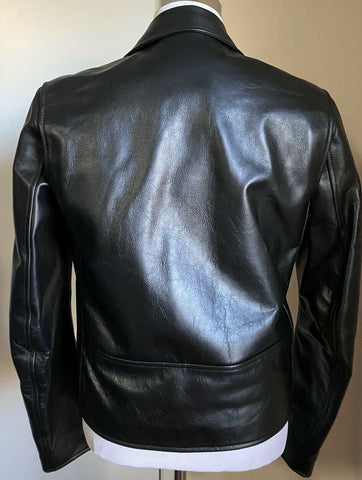 Neu $ 5700 Bottega Veneta Herren Motorrad Lederjacke Mantel Schwarz 42 US/52 Eu