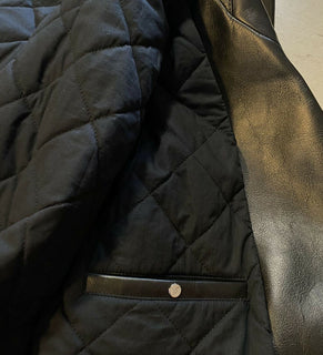 Neu $ 5700 Bottega Veneta Herren Motorrad Lederjacke Mantel Schwarz 44 US/54 Eu