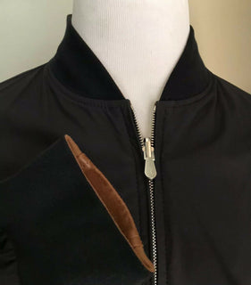 Neu $5995 Brunello Cucinelli Herren Wende-Lederjacke Mantel DK Braun/Navy L