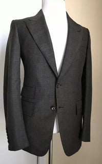 NWT $3970 TOM FORD Men Giacca Jacket Blazer DK Gray 36 US/46 Eu Switzerland