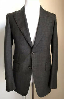 NWT $3970 TOM FORD Men Giacca Jacket Blazer DK Gray 36 US/46 Eu Switzerland