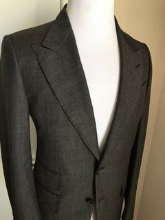 NWT $3970 TOM FORD Men Giacca Jacket Blazer DK Gray 36 US/46 Eu Switzerland