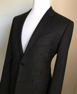 Neu mit Etikett: 3250 $ Dior Herren Sportmantel Jacke Blazer Schwarz 40R US (50R Eu) Italien