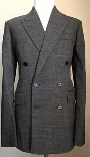Neu mit Etikett: 3900 $ Balenciaga Herrenjacke Blazer DK Grau 38 US (48 Eu) Italien