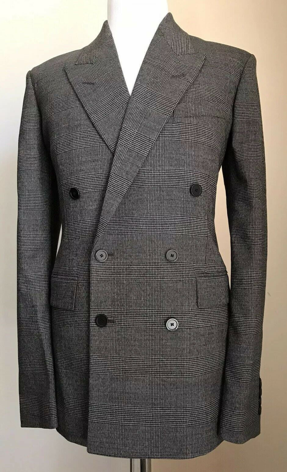 NWT $3900 Balenciaga Men Jacket Blazer DK Gray 38 US ( 48 Eu ) Italy