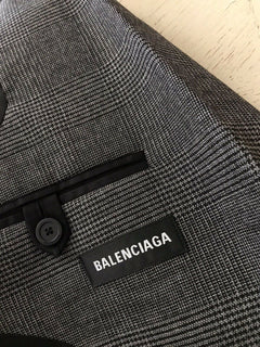 Neu mit Etikett: 3900 $ Balenciaga Herrenjacke Blazer DK Grau 38 US (48 Eu) Italien
