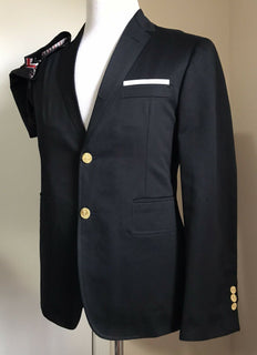 Neu mit Etikett: 1950 $ Thom Browne Herren Sportmantel Jacke Blazer Schwarz Größe 1 (S) Japan