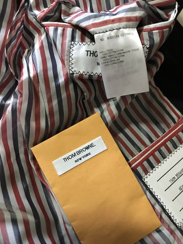 Neu mit Etikett: 1950 $ Thom Browne Herren Sportmantel Jacke Blazer Schwarz Größe 1 (S) Japan