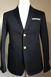 Neu mit Etikett: 1950 $ Thom Browne Herren Sportmantel Jacke Blazer Schwarz Größe 1 (S) Japan
