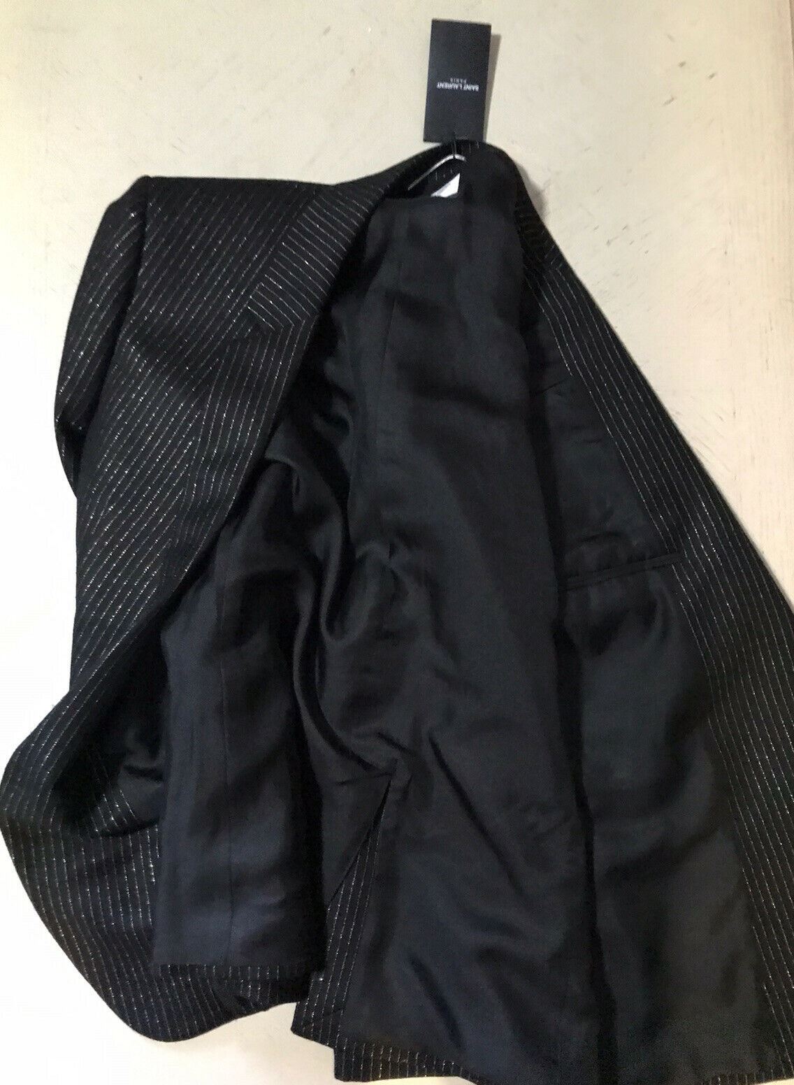NWT $2490 Saint Laurent Men’s Jacket Blazer Black 42R US ( 52R Eu ) Italy