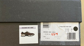 Neue 795 $ Ermenegildo Zegna Couture Leder-Sneakers Schuhe DK Braun 11 US Italien