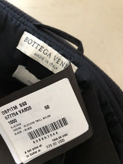 Neu $ 1995 Bottega Veneta Herrenjacke Mantel Schwarz 40 US (50 Eu) Italien