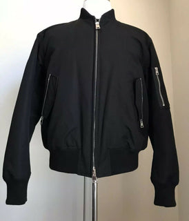 Neu $ 1995 Bottega Veneta Herrenjacke Mantel Schwarz 40 US (50 Eu) Italien