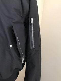 Neu $ 1995 Bottega Veneta Herrenjacke Mantel Schwarz 40 US (50 Eu) Italien
