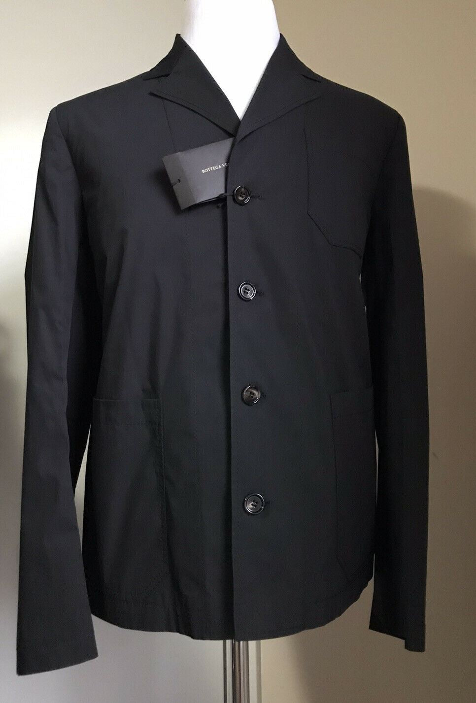 New $1300 Bottega Veneta Men’s Jacket Blazer Black 38 US ( 48 Eu ) Italy