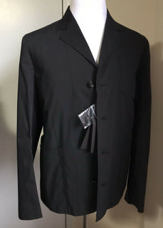 Neu $ 1300 Bottega Veneta Herrenjacke Blazer Schwarz 38 US (48 Eu) Italien