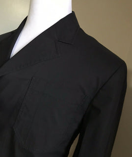 Neu $ 1300 Bottega Veneta Herrenjacke Blazer Schwarz 38 US (48 Eu) Italien