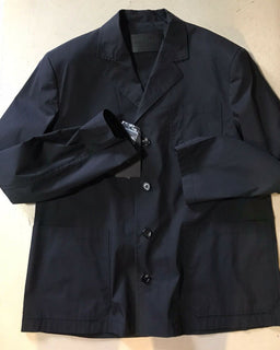 Neu $ 1300 Bottega Veneta Herrenjacke Blazer Schwarz 44 US (54 Eu) Italien