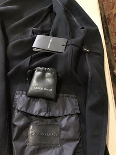 Neuer 3500 $ Giorgio Armani Herrenanzug, Marineblau, 42 US/52 Eu, Italien