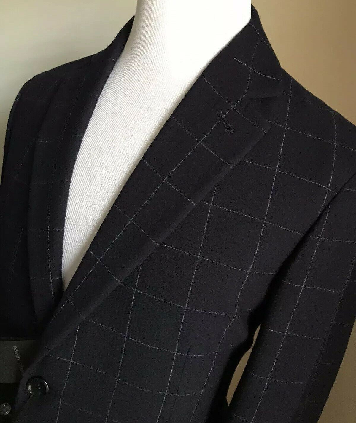 New $3200 Giorgio Armani Men’s Suit DK Blue 40 US/50 Eu Italy