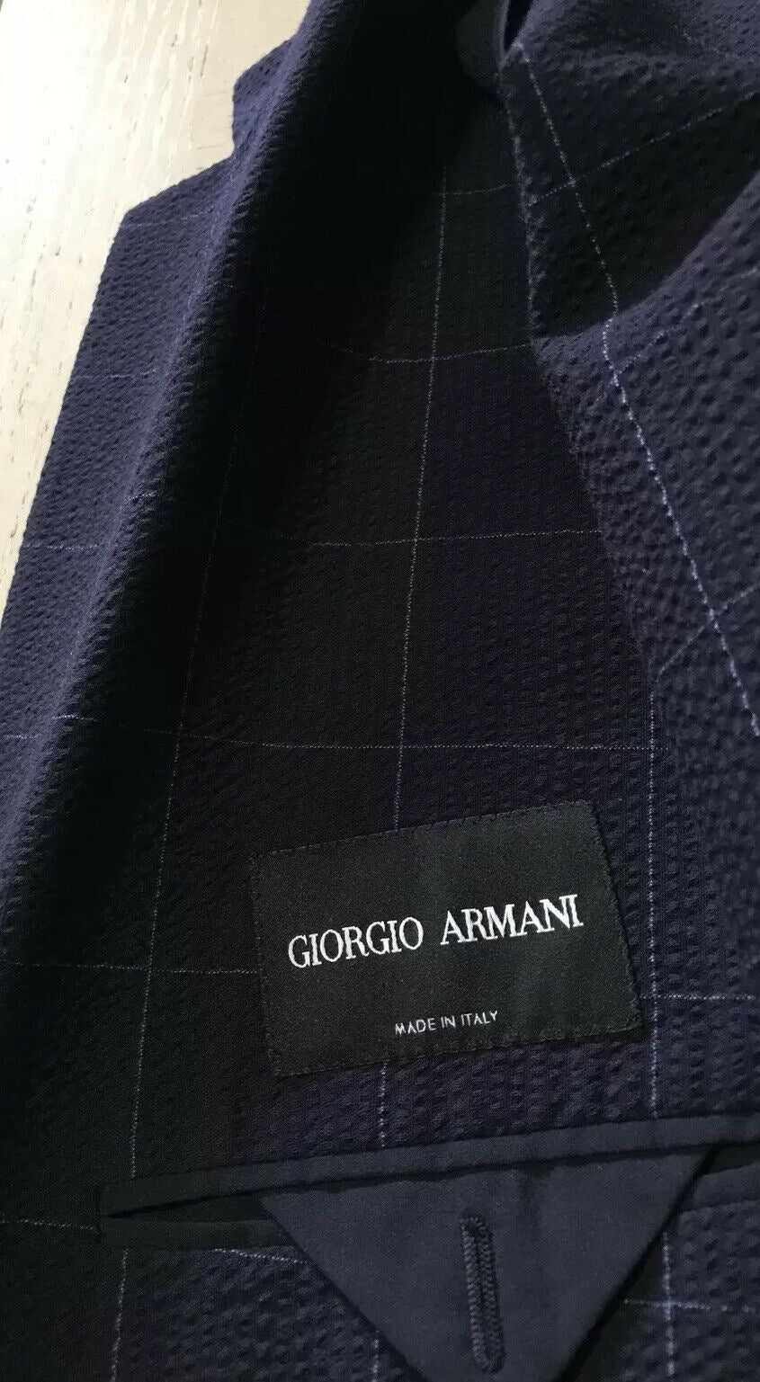 New $3200 Giorgio Armani Men’s Suit DK Blue 40 US/50 Eu Italy