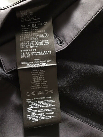 СЗТ $3795 Giorgio Armani Мужская куртка Блейзер Пальто Темно-синий 44R США/54R ЕС Италия