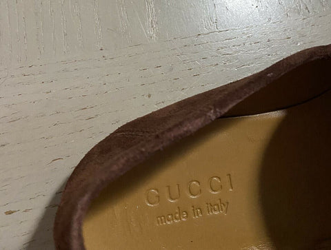Новые мужские замшевые лоферы Gucci коричневые 8.5 США ( 7.5 UK ) Италия