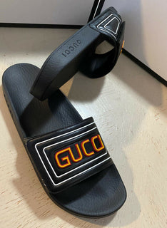 NIB Gucci Herren-Sandalen aus Leder, Schwarz, 10 US/9 UK, Italien