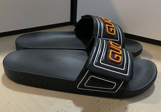 NIB Gucci Herren-Sandalen aus Leder, Schwarz, 10 US/9 UK, Italien