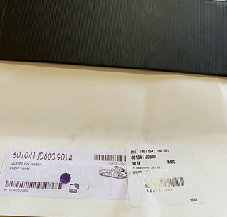 NIB Gucci Herren Guilted GG Gummi-Sandalenschuhe Weiß 10 US/9 UK Italien