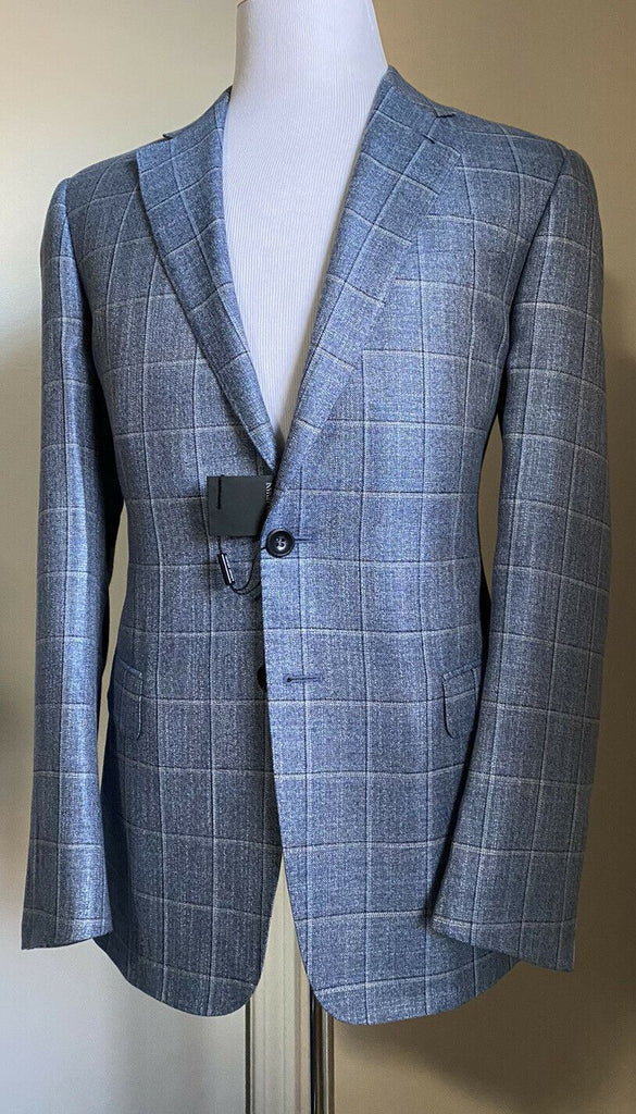 Neu mit Etikett: 3295 $ Giorgio Armani Herren Sportmantel Jacke Blazer LT Blau 40R US/50R Eu