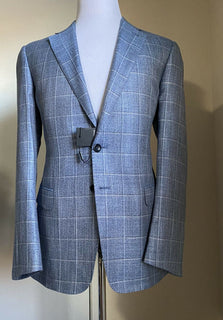 Neu mit Etikett: 3295 $ Giorgio Armani Herren Sportmantel Jacke Blazer LT Blau 40R US/50R Eu