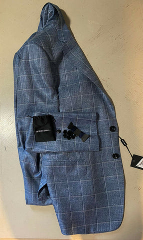 СЗТ $3295 Giorgio Armani Мужская спортивная куртка Блейзер LT Синий 40R США/50R ЕС