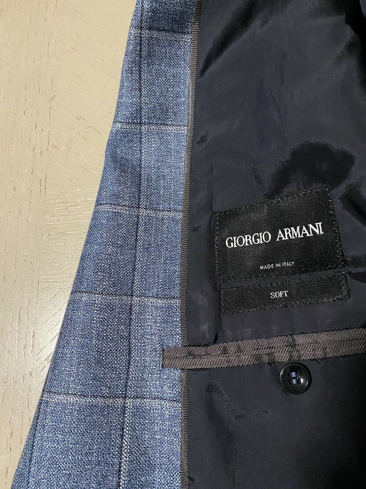 NWT $3295 Giorgio Armani Men Sport Coat Jacket Blazer LT Blue 40R US/50R Eu