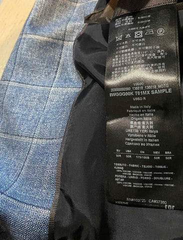 СЗТ $3295 Giorgio Armani Мужская спортивная куртка Блейзер LT Синий 40R США/50R ЕС