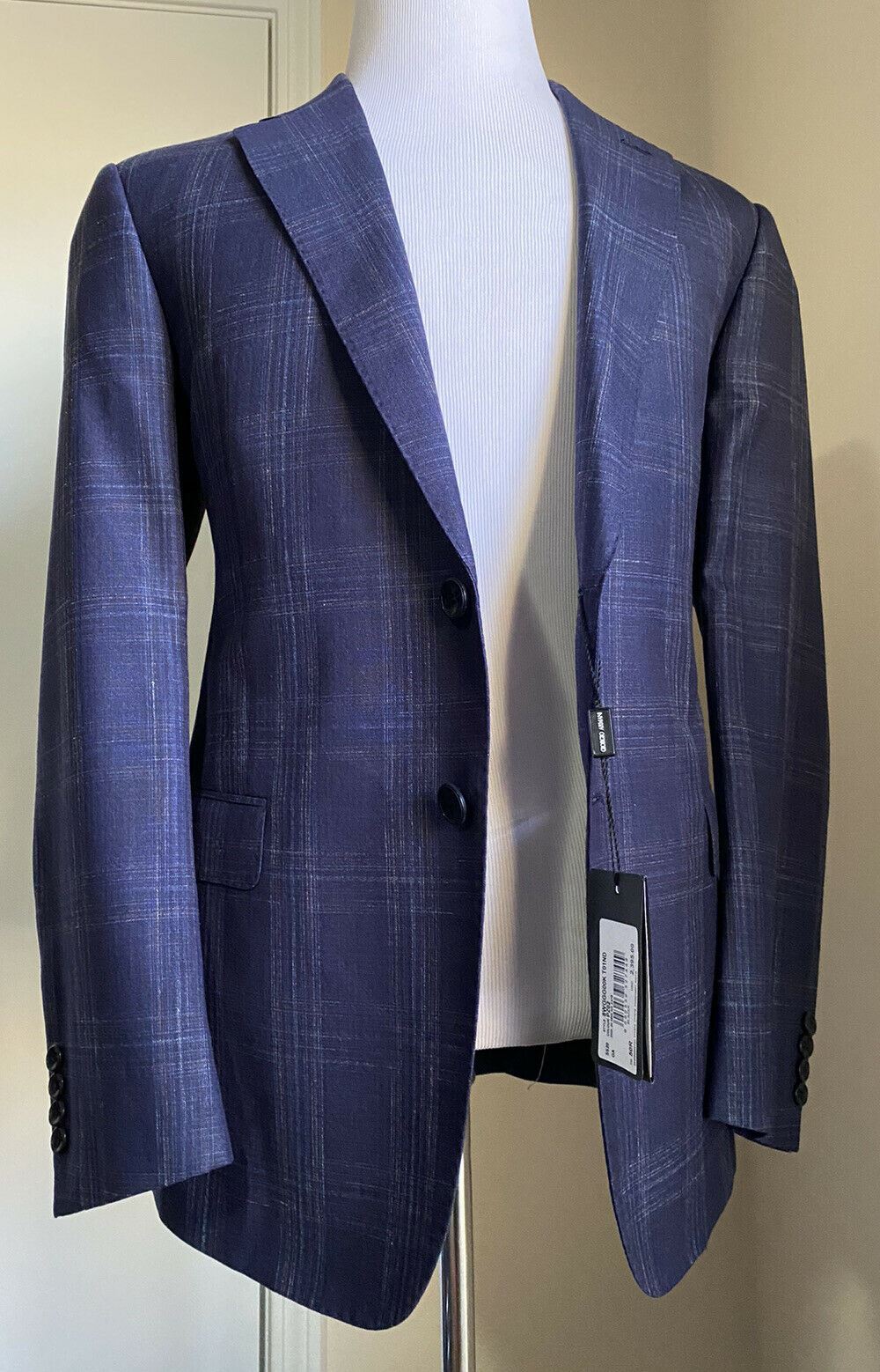NWT $2395 Giorgio Armani Men Sport Coat Jacket Blazer DK Blue 40R US/50R Eu