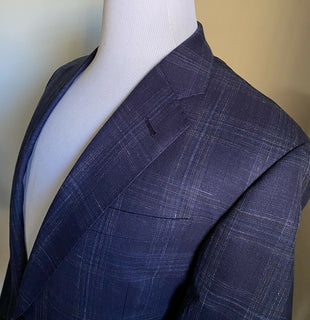 NWT $2395 Giorgio Armani Herren Sportmantel Jacke Blazer DK Blau 40R US/50R Eu