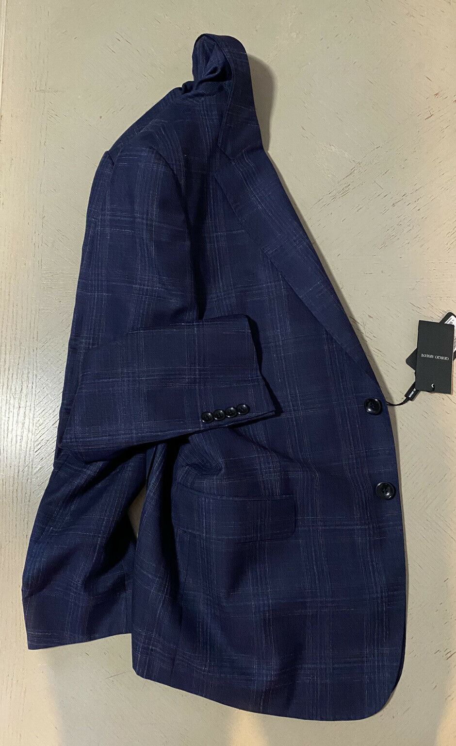 NWT $2395 Giorgio Armani Men Sport Coat Jacket Blazer DK Blue 40R US/50R Eu
