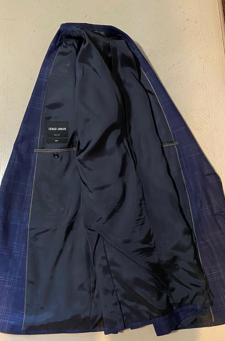 СЗТ $2395 Giorgio Armani Мужская спортивная куртка Блейзер DK Синий 40R США/50R ЕС