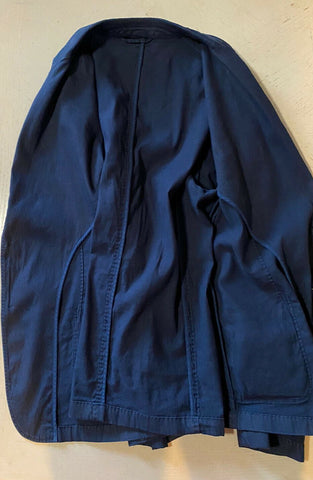 СЗТ $1595 Giorgio Armani Мужская приталенная куртка Блейзер Темно-синий 44 США/54 ЕС