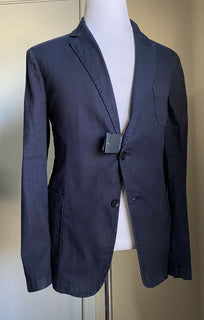 NWT $1595 Giorgio Armani Herren Slim Mantel Jacke Blazer Marineblau 50 US/60 Eu