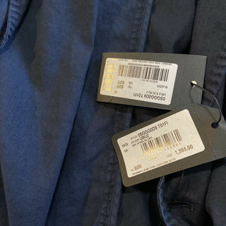NWT $1595 Giorgio Armani Herren Slim Mantel Jacke Blazer Marineblau 50 US/60 Eu