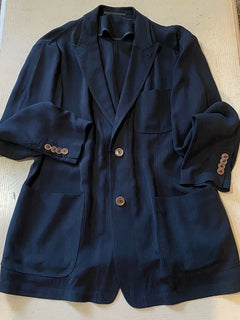 NWT $ 1895 Giorgio Armani Herren Mantel Jacke Blazer Marine 44 US/54 Eu Italien