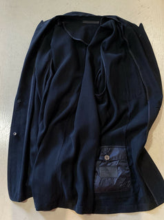 NWT $ 1895 Giorgio Armani Herren Mantel Jacke Blazer Marine 44 US/54 Eu Italien