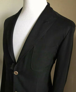 NWT $ 1895 Giorgio Armani Herren Mantel Jacke Blazer Marine 44 US/54 Eu Italien